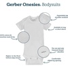 image:imageGerber Baby Boys amp Girls 5Pack Solid Onesies BodysuitsGray