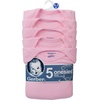 image:imageGerber Baby Boys amp Girls 5Pack Solid Onesies BodysuitsPink