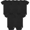 image:imageGerber Baby Boys amp Girls 5Pack Solid Onesies BodysuitsBlack