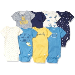 image:imageGerber Baby Boys 8Pack Short Sleeve Onesies BodysuitsBlue Fox