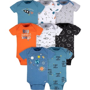 image:imageGerber Baby Boys 8Pack Short Sleeve Onesies BodysuitsSpace