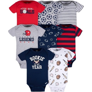 image:imageGerber Baby Boys 8Pack Short Sleeve Onesies BodysuitsSports Blue