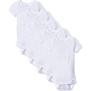 image:imageGerber Baby Boys amp Girls 5Pack Solid Onesies BodysuitsWhite
