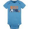 image:image4Pack Baby Boys Dino Blues Short Sleeve Onesies BodysuitsBlue Shark