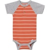 image:image4Pack Baby Boys Dino Blues Short Sleeve Onesies BodysuitsRust