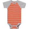 image:image4Pack Baby Boys Dino Blues Short Sleeve Onesies BodysuitsRust