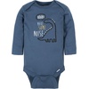 image:imageGerber Baby Boys 6Pack Long Sleeve Onesies BodysuitDinosaur Blue