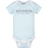 image:imageGerber Baby Boys amp Girls 8Pack Short Sleeve Onesies BodysuitsWords Grey