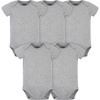 image:imageGerber Baby Boys amp Girls 5Pack Premium Soft Cotton Bodysuits OnesiesHeather Grey