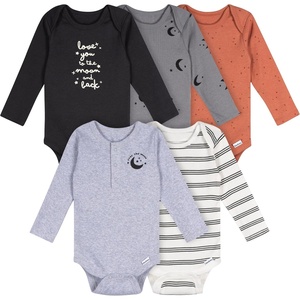 image:imageGerber Baby Boys 6Pack Long Sleeve Onesies BodysuitGalaxy Adventure