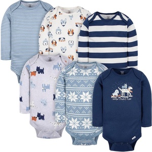 image:imageGerber Baby Boys 6Pack Long Sleeve Onesies BodysuitSnow Much Fun