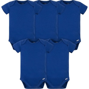 image:imageGerber Baby Boys amp Girls 5Pack Premium Soft Cotton Bodysuits OnesiesBlue