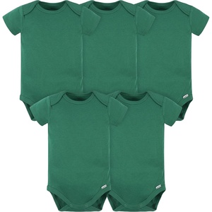 image:imageGerber Baby Boys amp Girls 5Pack Premium Soft Cotton Bodysuits OnesiesKelly Green