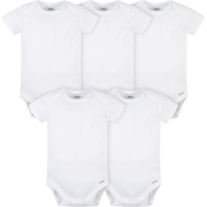 image:imageGerber Baby Boys amp Girls 5Pack Premium Soft Cotton Bodysuits OnesiesWhite