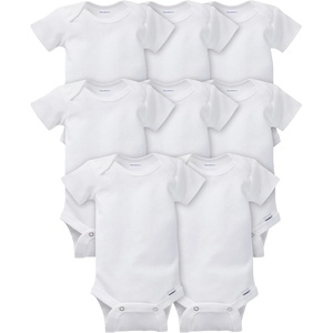 image:imageGerber Baby Boys amp Girls 8Pack Short Sleeve Onesies BodysuitsSolid White