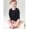 image:imageGerber Baby Boys amp Girls Long Sleeve Onesies MultiPack Interlock 180 GsmBlack