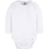 image:imageGerber Baby Boys amp Girls Long Sleeve Onesies MultiPack Interlock 180 GsmWhite