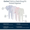 image:imageGerber Baby Girls 4pack Footed PajamasButterflies