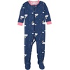 image:imageGerber Baby Girls 4pack Footed PajamasDreams Rainbows Pink