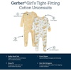 image:imageGerber Baby Girls 4pack Footed PajamasRoses and Fox