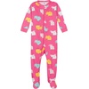 image:imageGerber Baby Girls 4pack Footed PajamasUnicorns Cats Pink