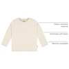image:imageGerber Baby amp Toddler 5Pack Solid Long Sleeve TShirts Jersey 160 GSMNatural
