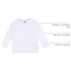 image:imageGerber Baby amp Toddler 5Pack Solid Long Sleeve TShirts Jersey 160 GSMWhite