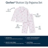 image:imageGerber Baby amp Toddler Boys amp Girls 2 Piece Coat Style Pajama Pant SetBerries
