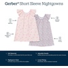 image:imageGerber Baby amp Toddler Girls 2Pack Loosefitting NightgownsFlamingoes