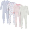 image:imageGerber Baby Girls 4pack Footed PajamasButterflies