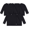 image:imageGerber Baby amp Toddler 5Pack Solid Long Sleeve TShirts Jersey 160 GSMBlack