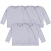 image:imageGerber Baby amp Toddler 5Pack Solid Long Sleeve TShirts Jersey 160 GSMGrey Heather