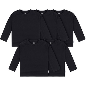 image:imageGerber Baby amp Toddler 5Pack Solid Long Sleeve TShirts Jersey 160 GSMBlack