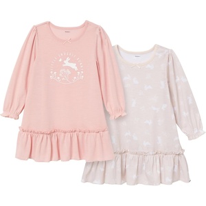 image:imageGerber Baby amp Toddler Girls 2Pack Loosefitting NightgownsBunny