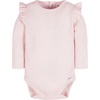 image:imageGerber Baby Girls 2Pack Long Ruffle Sleeve OnesiesConfetti