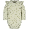 image:imageGerber Baby Girls 2Pack Long Ruffle Sleeve OnesiesFlower Toss