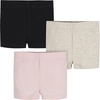 image:imageGerber Baby Girls 3Pack PullOn Bike ShortsBlack Gray Pink