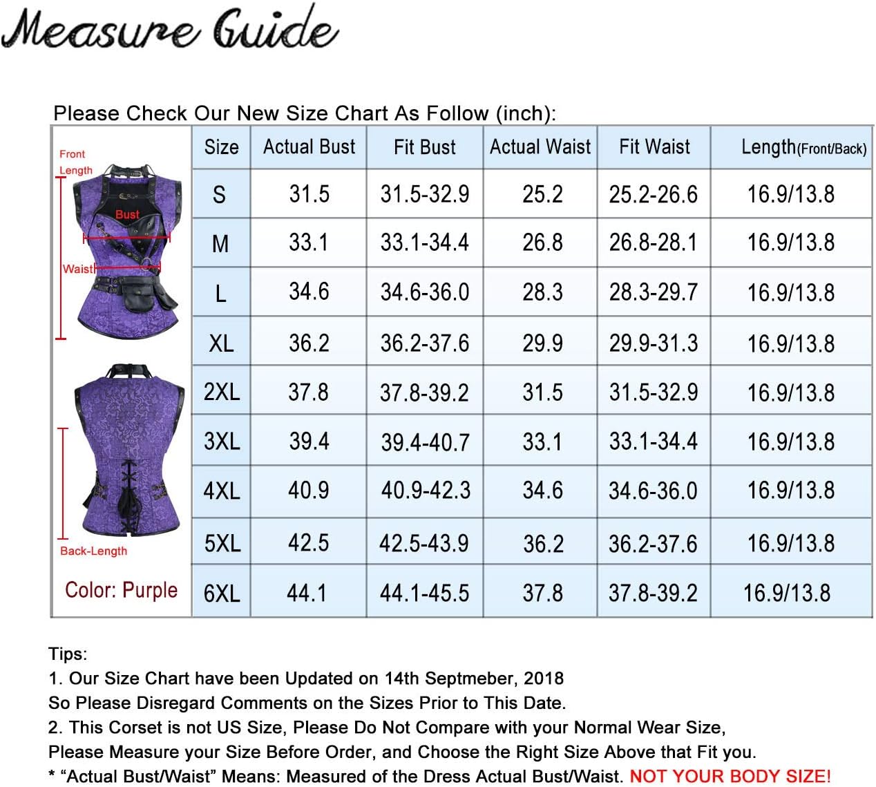 Charmian Womens Steampunk Spiral Steel Boned Vintage Retro Corset Tops BustierPurple