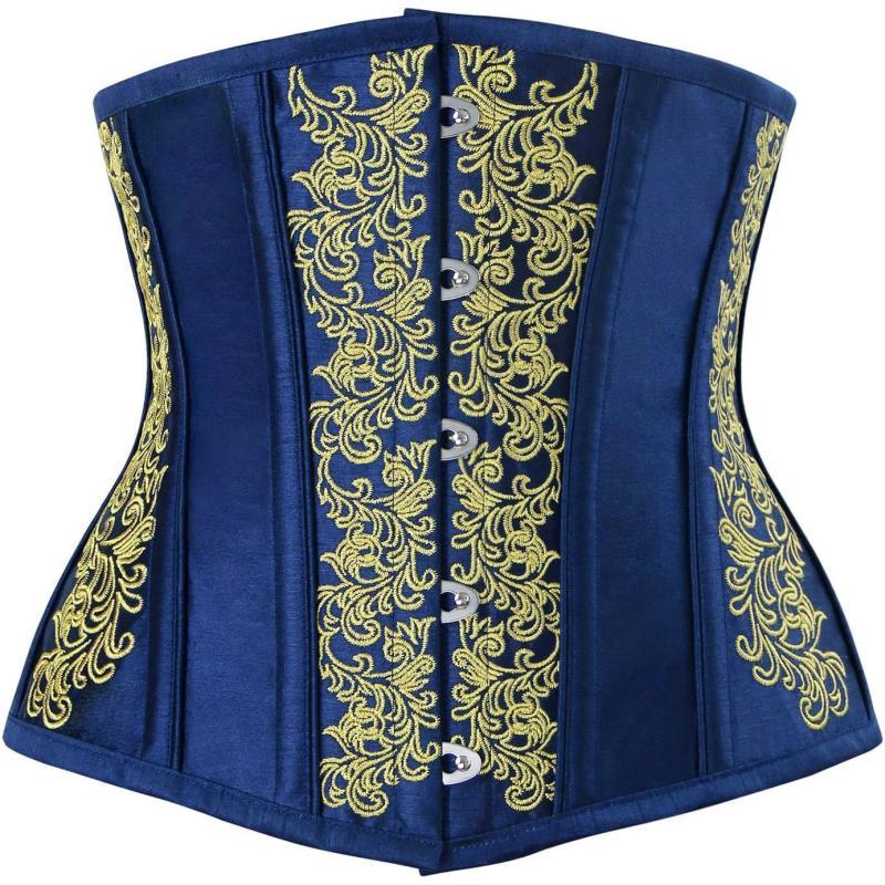 Charmian Womens Gothic Vintage Steel Boned Waist Training Underbust Corset TopCharmian Womens Gothic Vintage Steel Boned Waist Training Underbust Corset Top