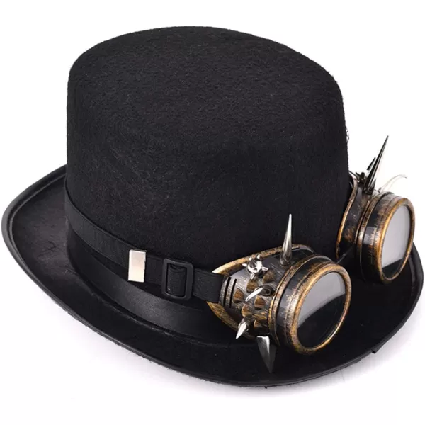 Charmian Unisex Steampunk Top Hat Goggles Gears Chain Deluxe Costume AccessoryStyle14