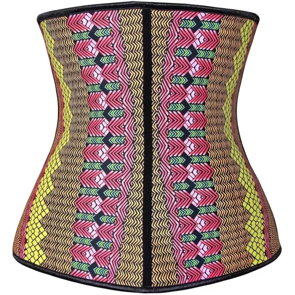 Charmian Womens Latex Underbust Waist Trainer Body Shaper 9 Steel Boned CorsetMulticoloured