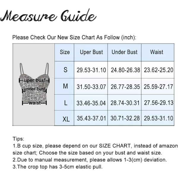 Charmian Womens Leopard Pattern Push Up Bustier Crop Top Clubwear Party Corset Bra TopCharmian Womens Leopard Pattern Push Up Bustier Crop Top Clubwear Party Corset Bra Top