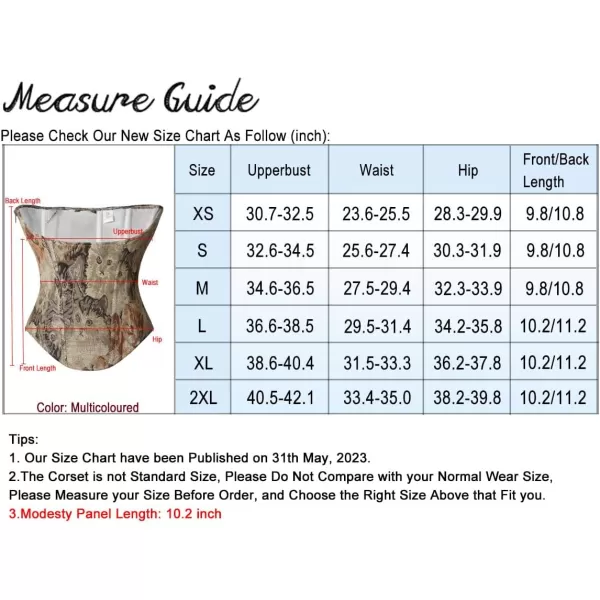Charmian Womens Renaissance Vintage Cat Printed Underbust Waist Training CorsetCharmian Womens Renaissance Vintage Cat Printed Underbust Waist Training Corset