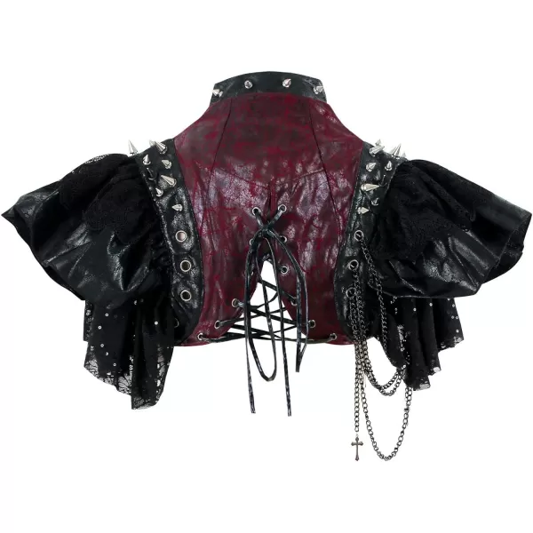 Charmian Womens Steampunk Costume Accessories Gothic Shawl Bolero Shrug JacketCharmian Womens Steampunk Costume Accessories Gothic Shawl Bolero Shrug Jacket