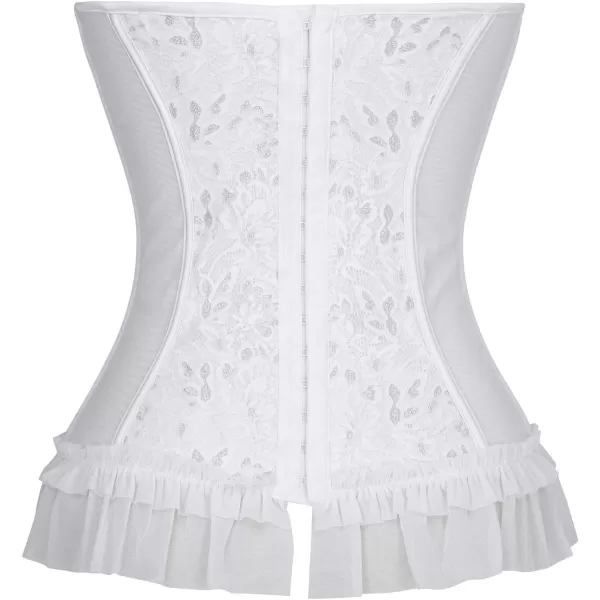 Charmian Womens Sweetheart Floral Jacquard Wedding Bridal Corset Bustier TopCharmian Womens Sweetheart Floral Jacquard Wedding Bridal Corset Bustier Top