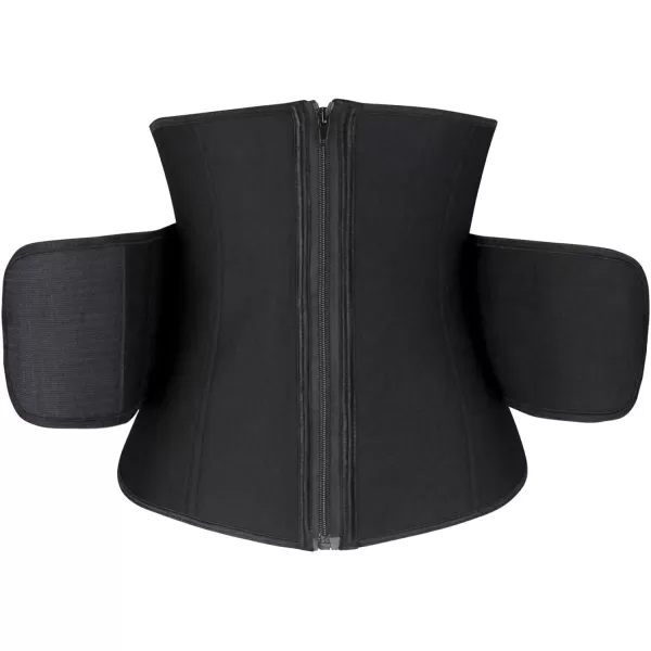 Charmian Womens Waist Trainer Belt for Weight Loss Waist Cincher Hourglass Waist ShaperBlack