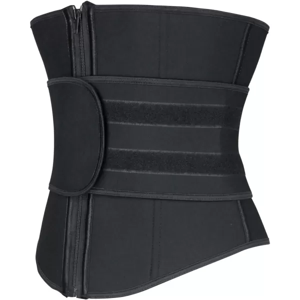 Charmian Womens Waist Trainer Belt for Weight Loss Waist Cincher Hourglass Waist ShaperBlack