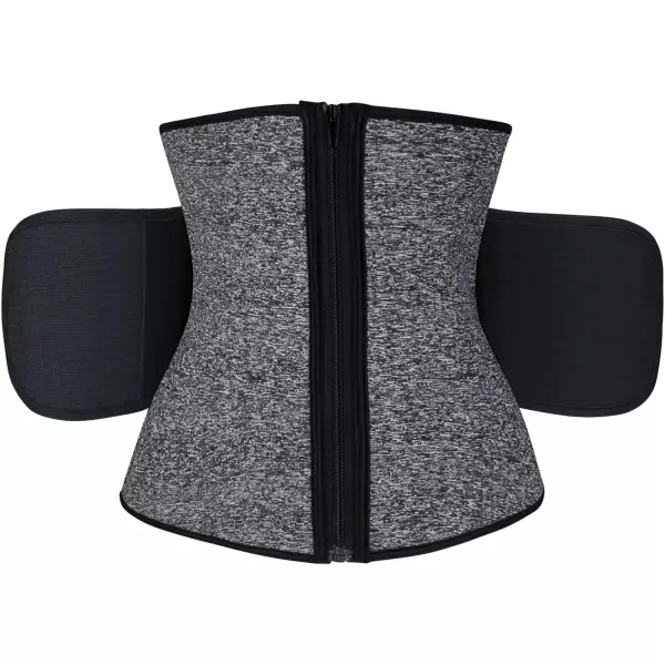 Charmian Womens Waist Trainer Belt for Weight Loss Waist Cincher Hourglass Waist ShaperGray