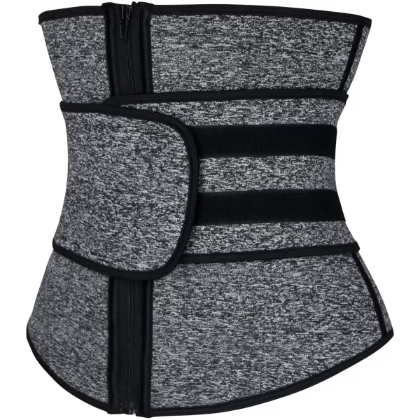 Charmian Womens Waist Trainer Belt for Weight Loss Waist Cincher Hourglass Waist ShaperGray