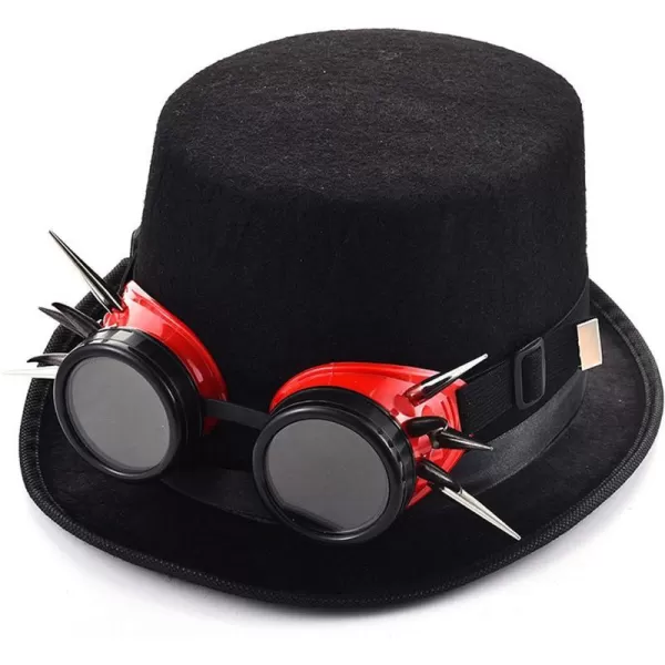 Charmian Unisex Steampunk Top Hat Goggles Gears Chain Deluxe Costume AccessoryStyle07